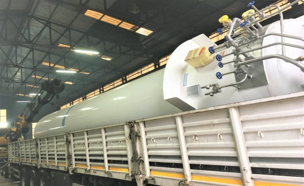 15 m³ LOX Tank (18 bar) and 400 Nm³/h Evaporator Shipped to Biolive Company (Iraq)