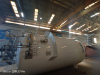 7 m³ LOX Tank with 500 Nm³/h Evaporator Delivered to Med Birleşim